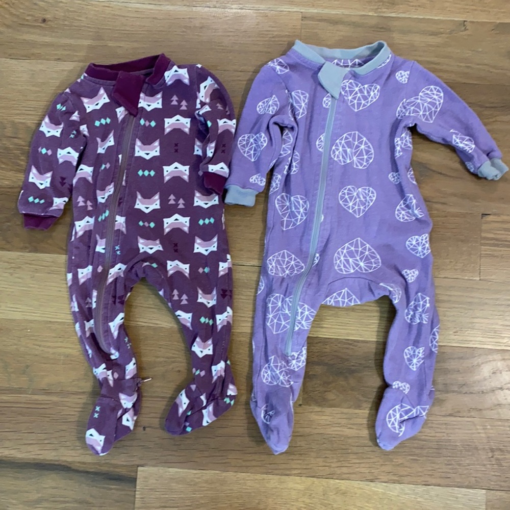 Zippy jamz onsie zip up pajamas